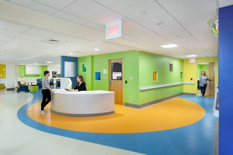 Nurses station for patient interactions at CHA