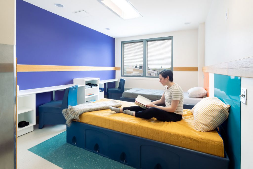 Patient room with double beds at CHA