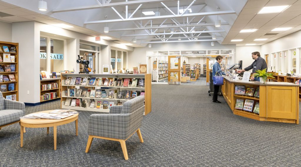Circulation Desk at Wolfeboro Library