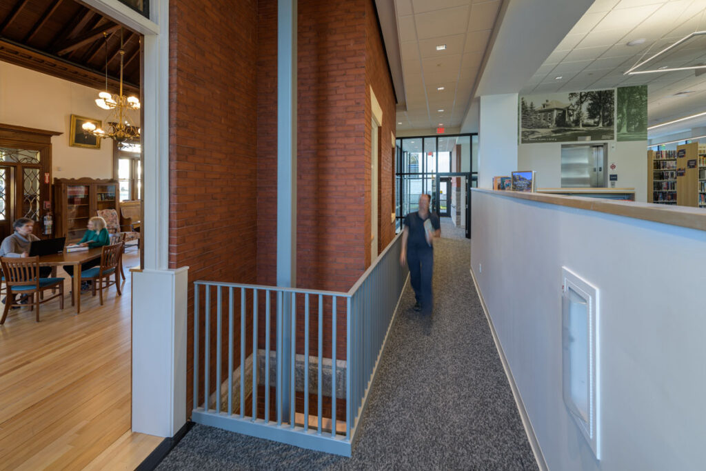 Interior Corridor of Weeks Library