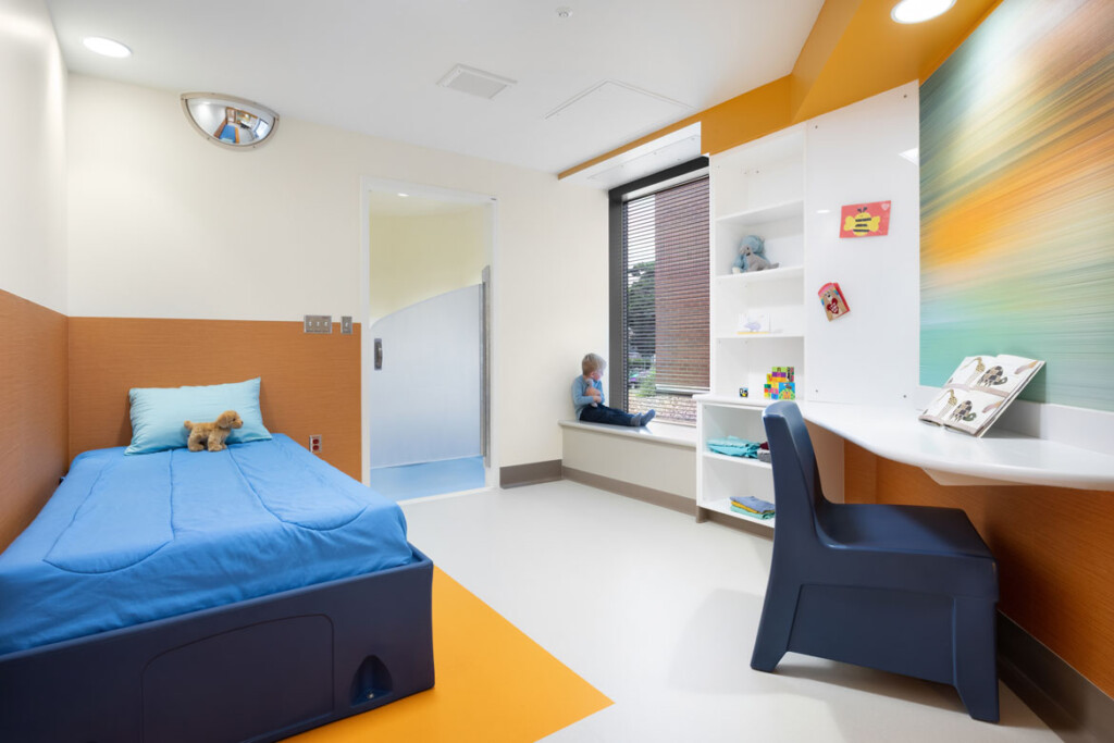 Yellow bedroom at CHA