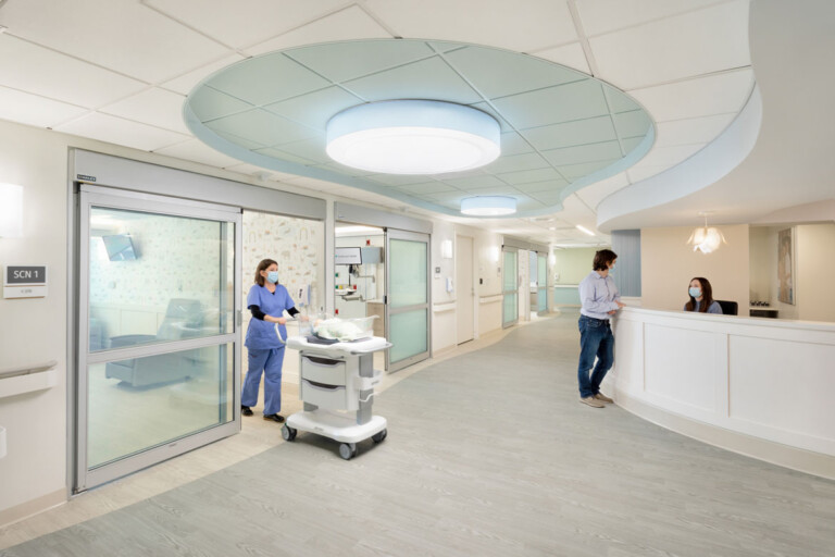 Corridor of the St. Luke's Special Care Nursery Unit