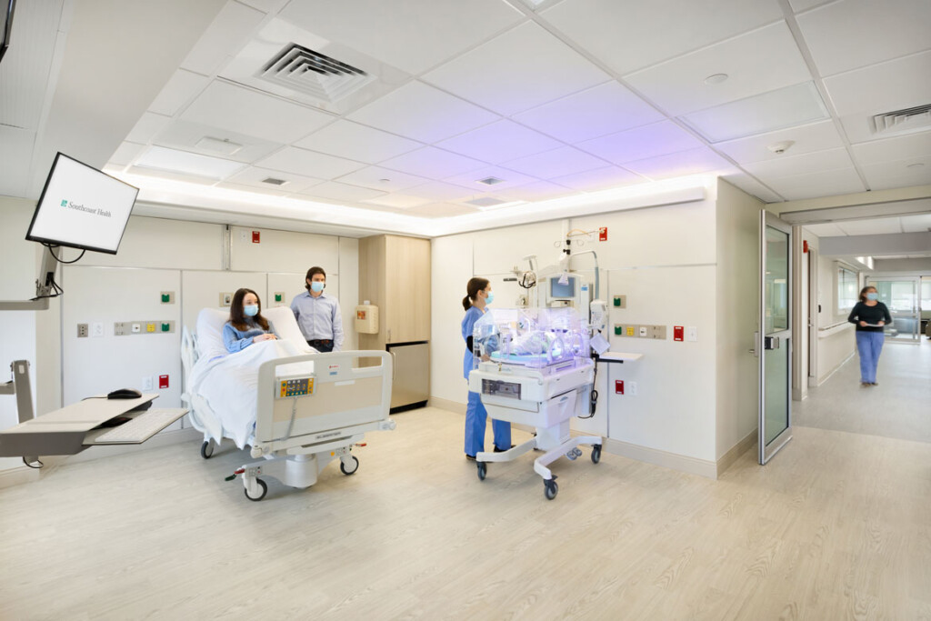 Mother and infant care room at St. Luke's Hospital Special Care Nursery